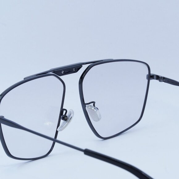 Balenciaga BB0246SA 004 Sunglasses Dark Grey Aviator Frame, Grey Lenses main image 4
